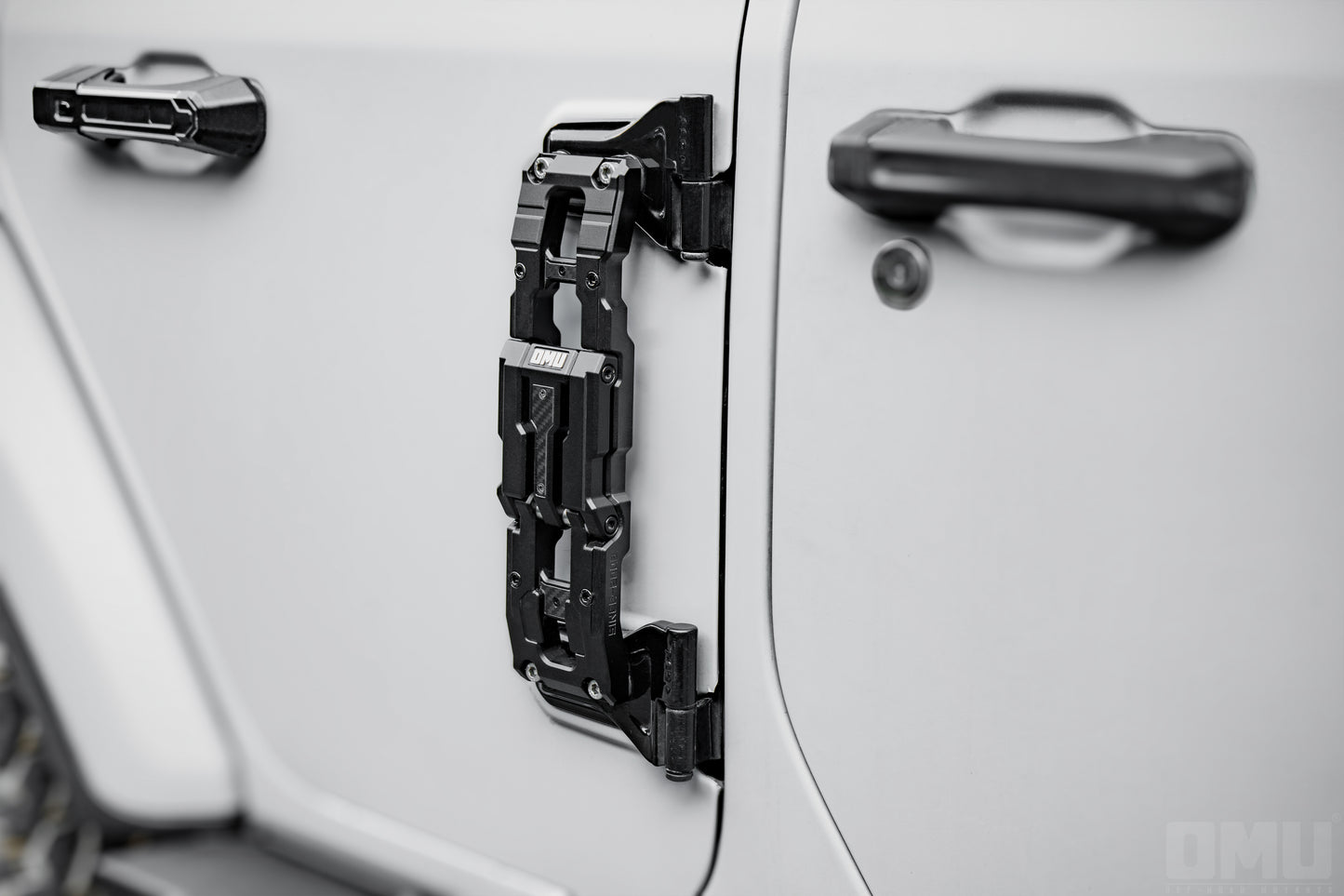 OMU Genesis Series Door Hinge Step Aluminum Folding Foot Pedal for Jeep Wrangler JK JL JT