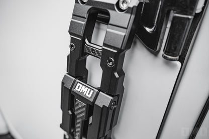 OMU  Genesis Series Door Hinge Step Aluminum Folding Foot Pedal for Jeep Wrangler JK JL JT