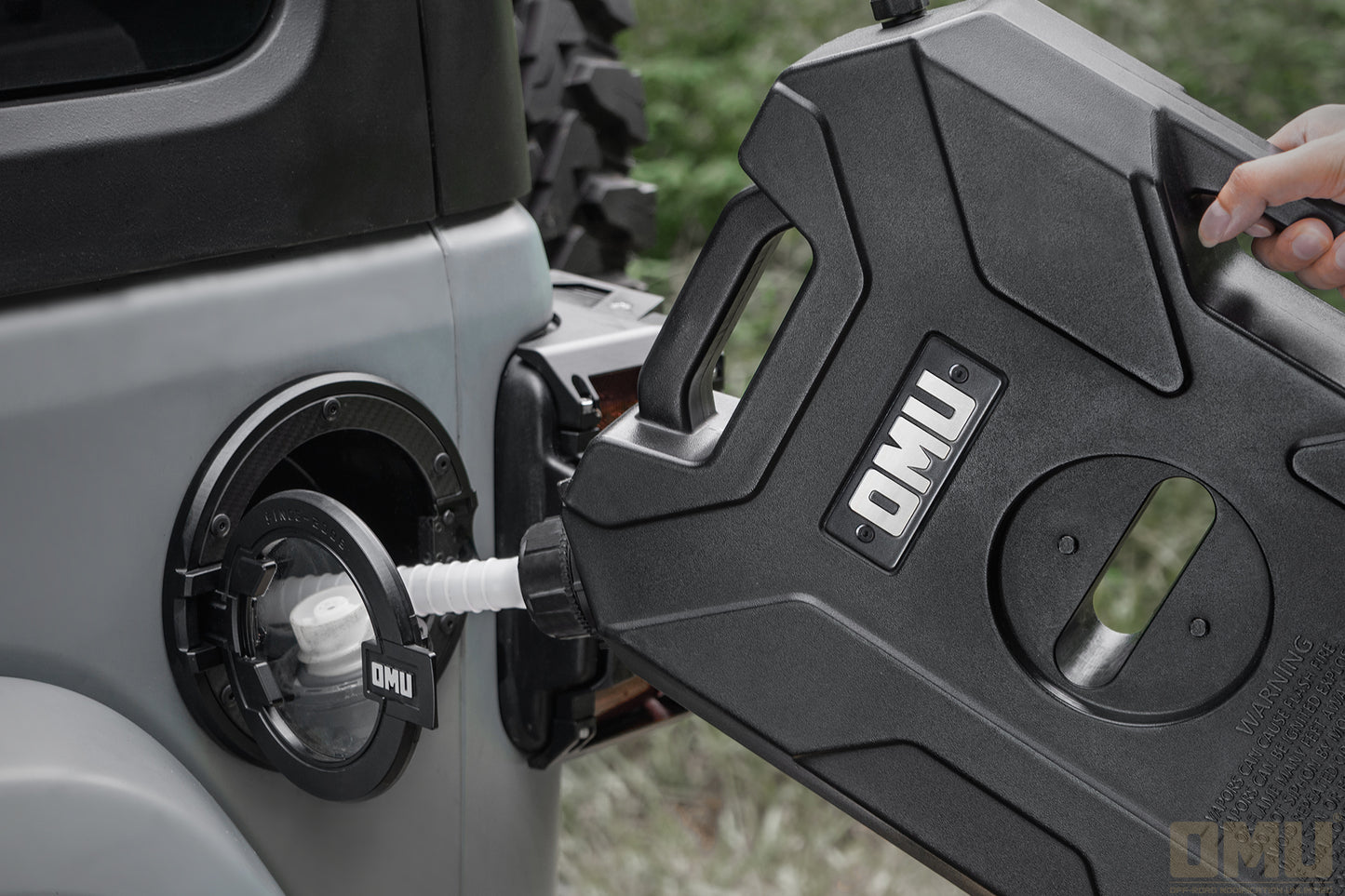 OMU Genesis Series 10L Door Hinge Gas/Water Storage Can Kit for Jeep Wrangler JK JL JT