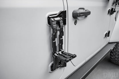 OMU  Genesis Series Door Hinge Step Aluminum Folding Foot Pedal for Jeep Wrangler JK JL JT