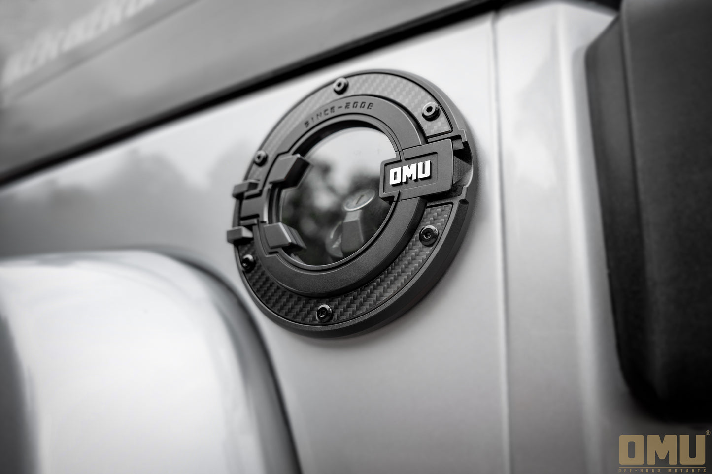 OMU Genesis Series Aluminum Transparent Space Capsule Gas Tank Cover For Jeep Wrangler JK/JL