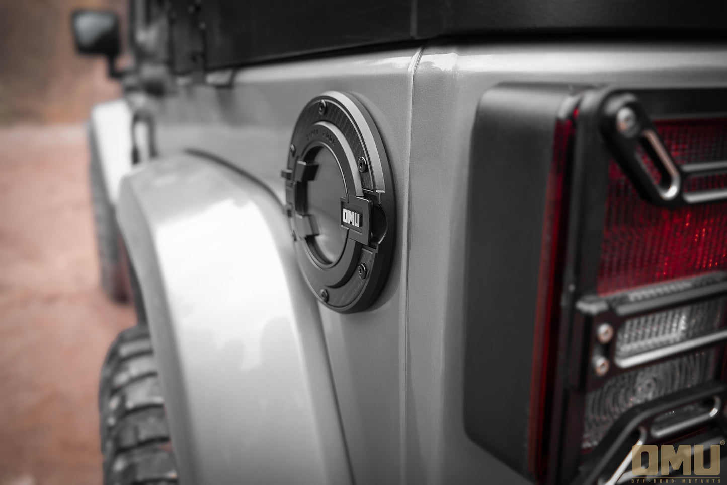 OMU Genesis Series Aluminum Transparent Space Capsule Gas Tank Cover For Jeep Wrangler JK/JL