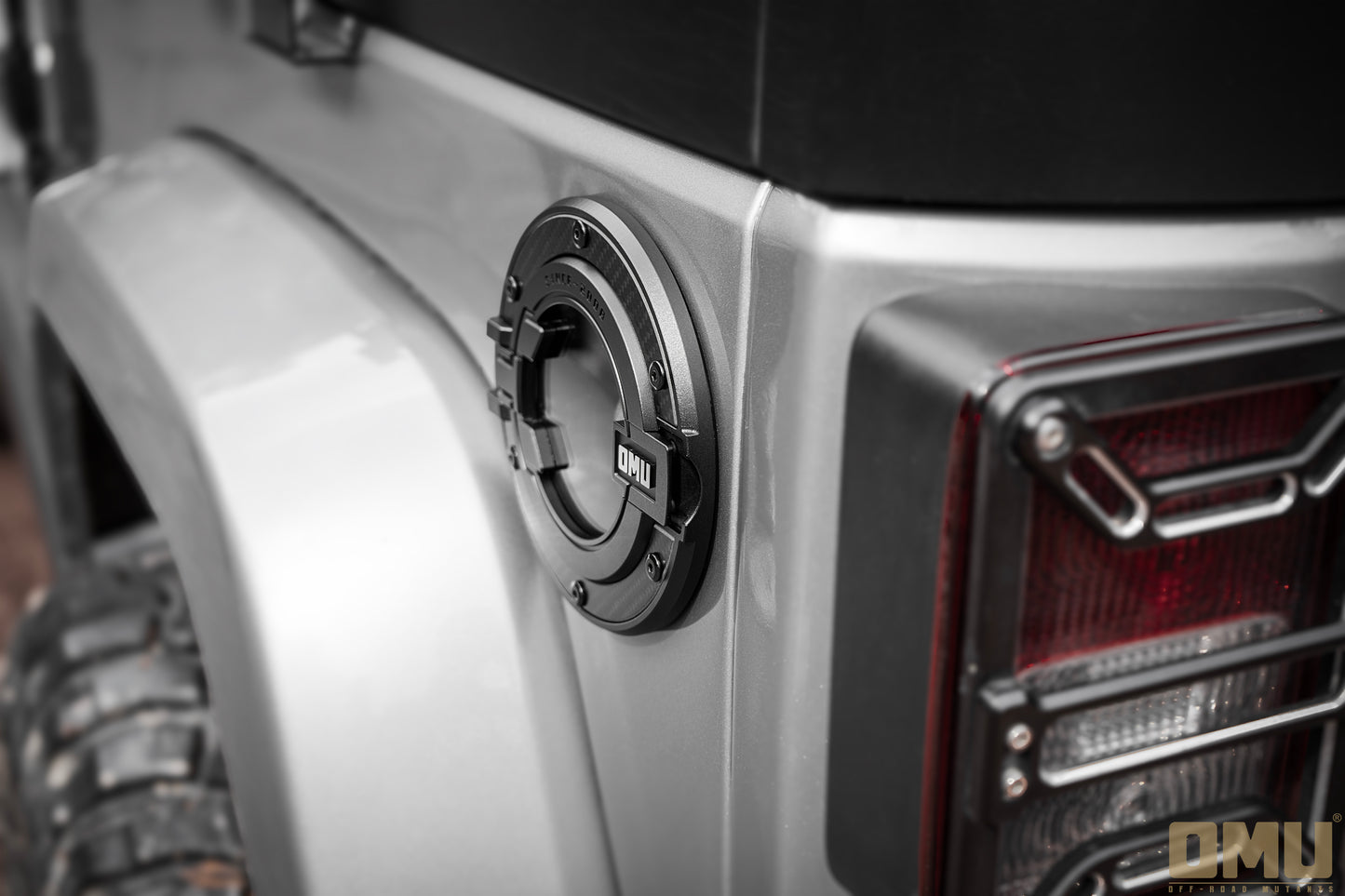 OMU Genesis Series Aluminum Transparent Space Capsule Gas Tank Cover For Jeep Wrangler JK/JL