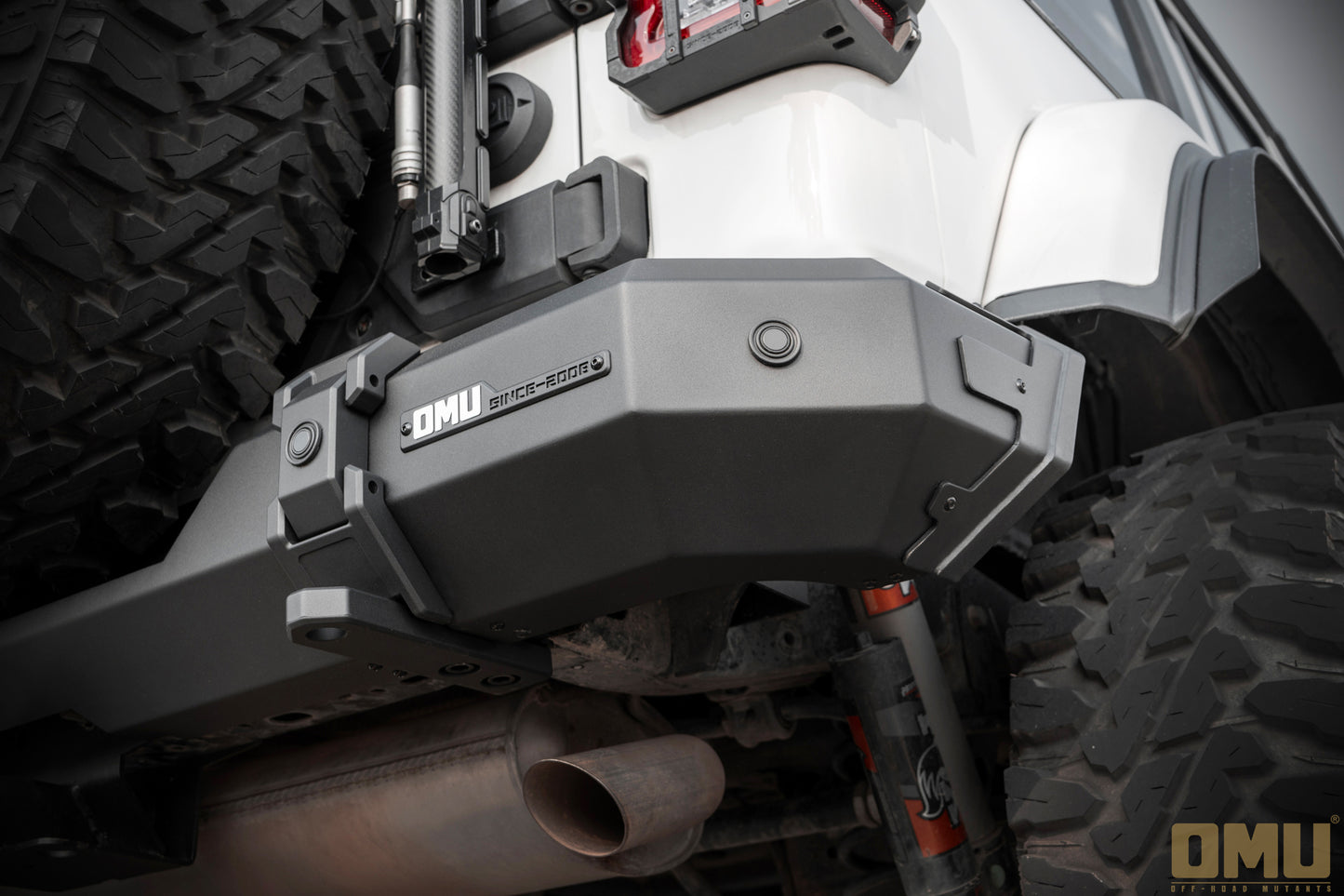 OMU Genesis Series Steel And Aluminum Rear Bumper For Jeep Wrangler JL