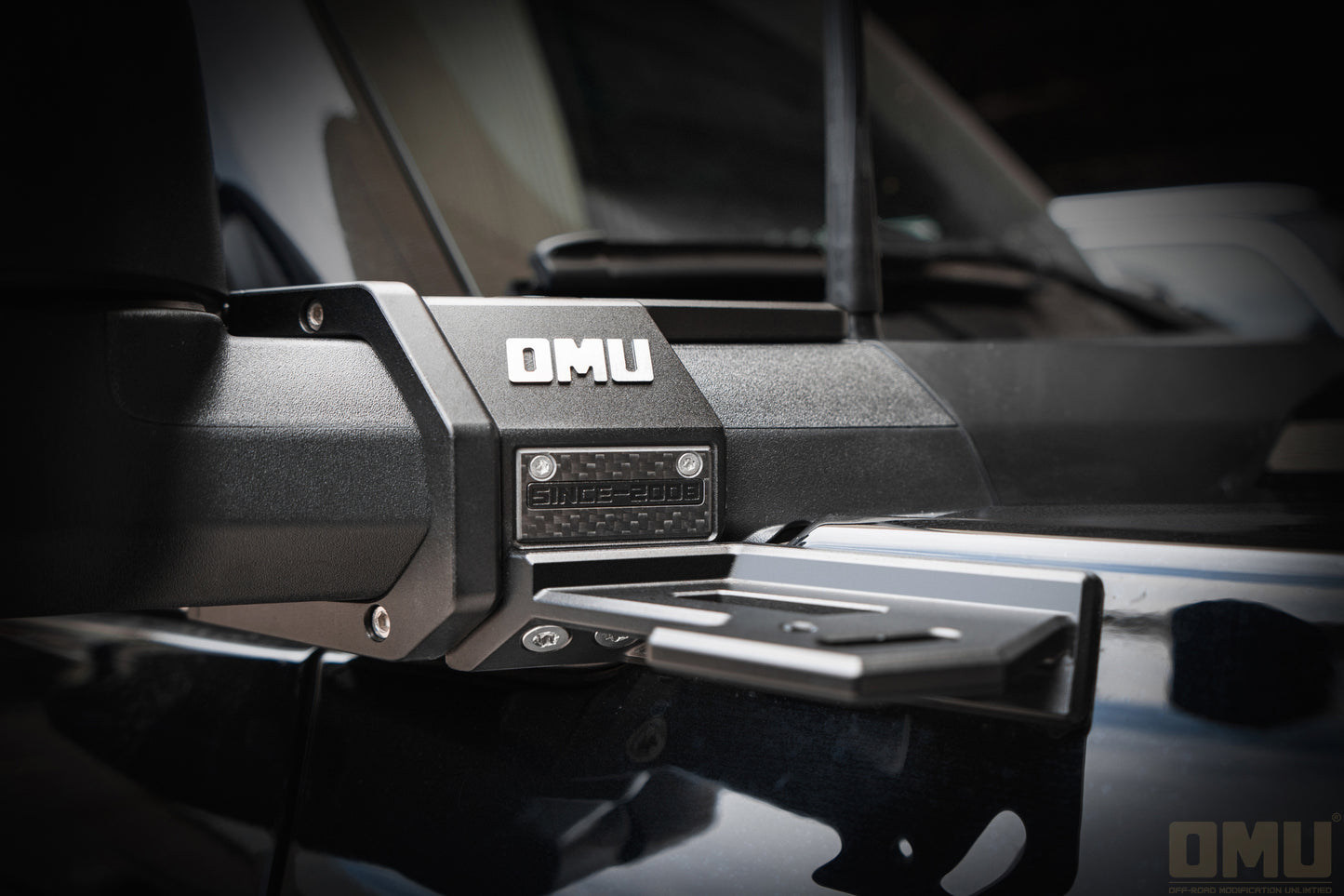 OMU Genesis Series Aluminum A-Pillar Light System Mount For Ford Bronco
