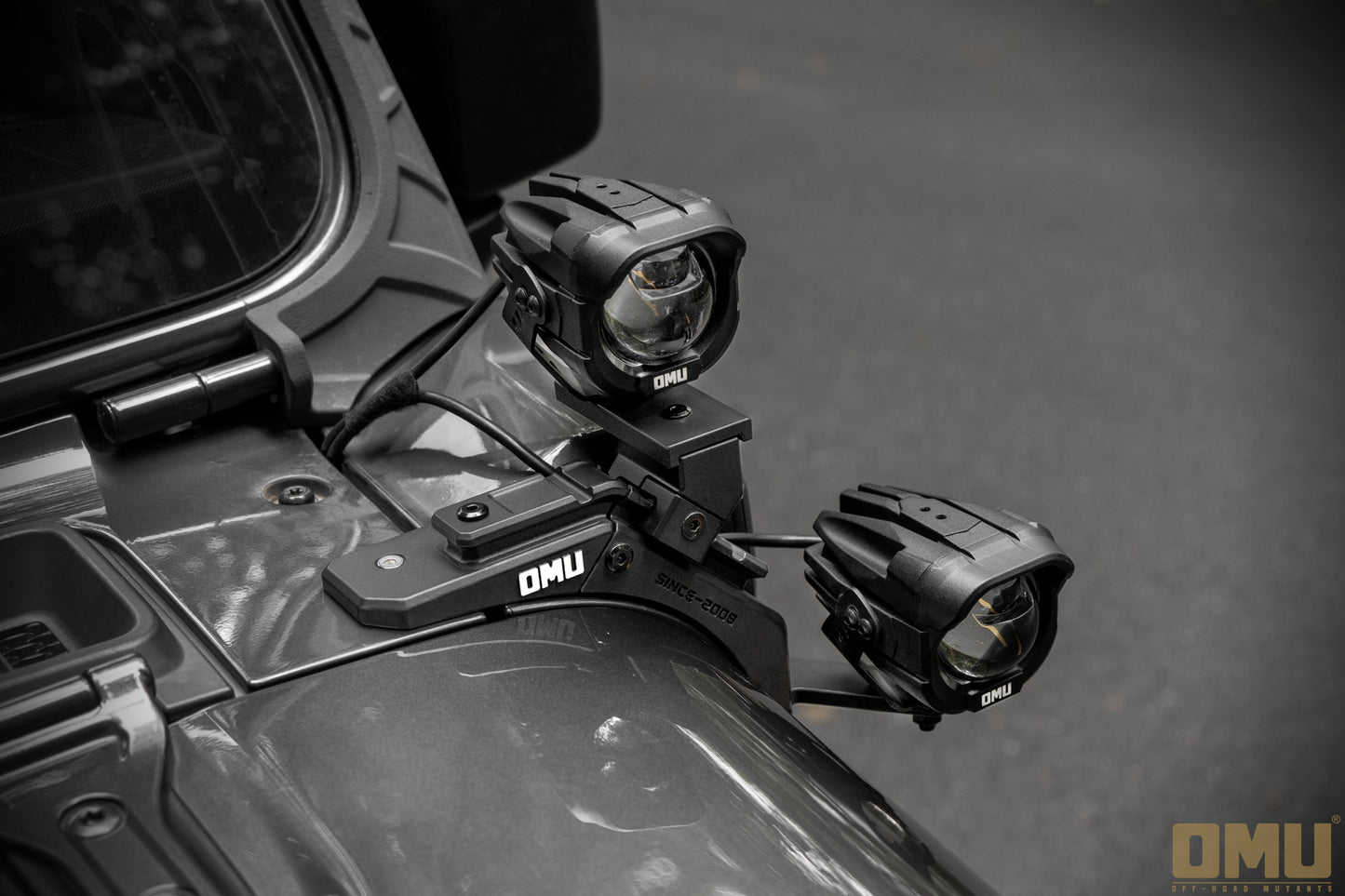 OMU Genesis Series A-Pillar Light System Mount For Jeep Wrangler JL 4xe (Not for JT Sand Runner/Mojave & Rubicon 392 )