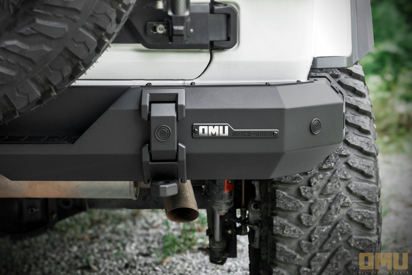 OMU Genesis Series Steel And Aluminum Rear Bumper For Jeep Wrangler JL