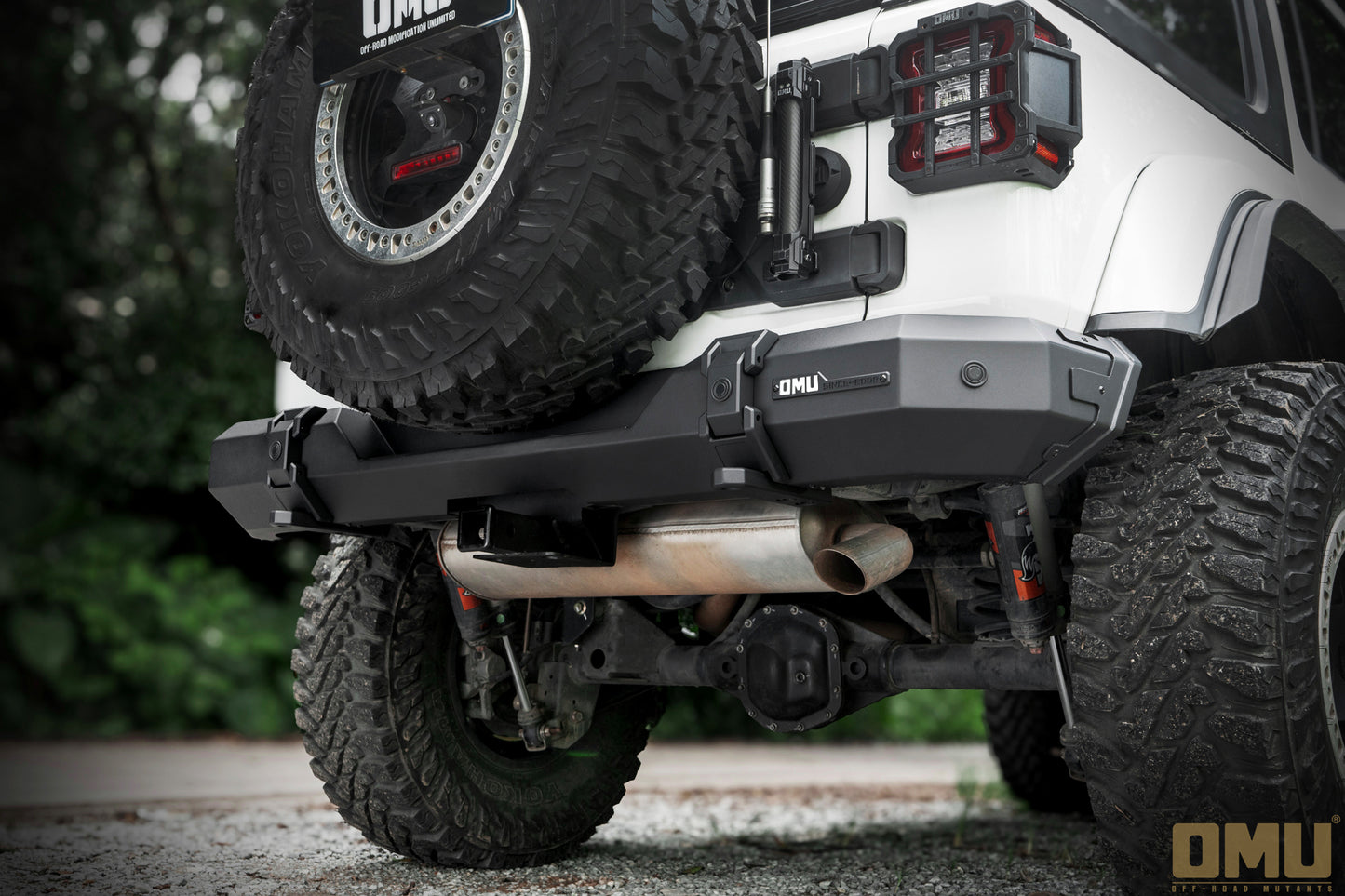 OMU Genesis Series Steel And Aluminum Rear Bumper For Jeep Wrangler JL