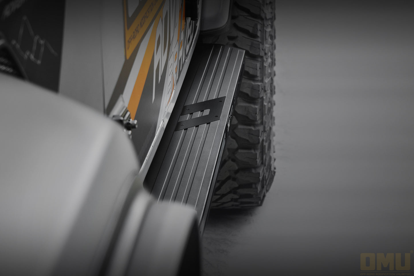 OMU Genesis Series Aluminum Running Board Side Step For Jeep Wrangler JL