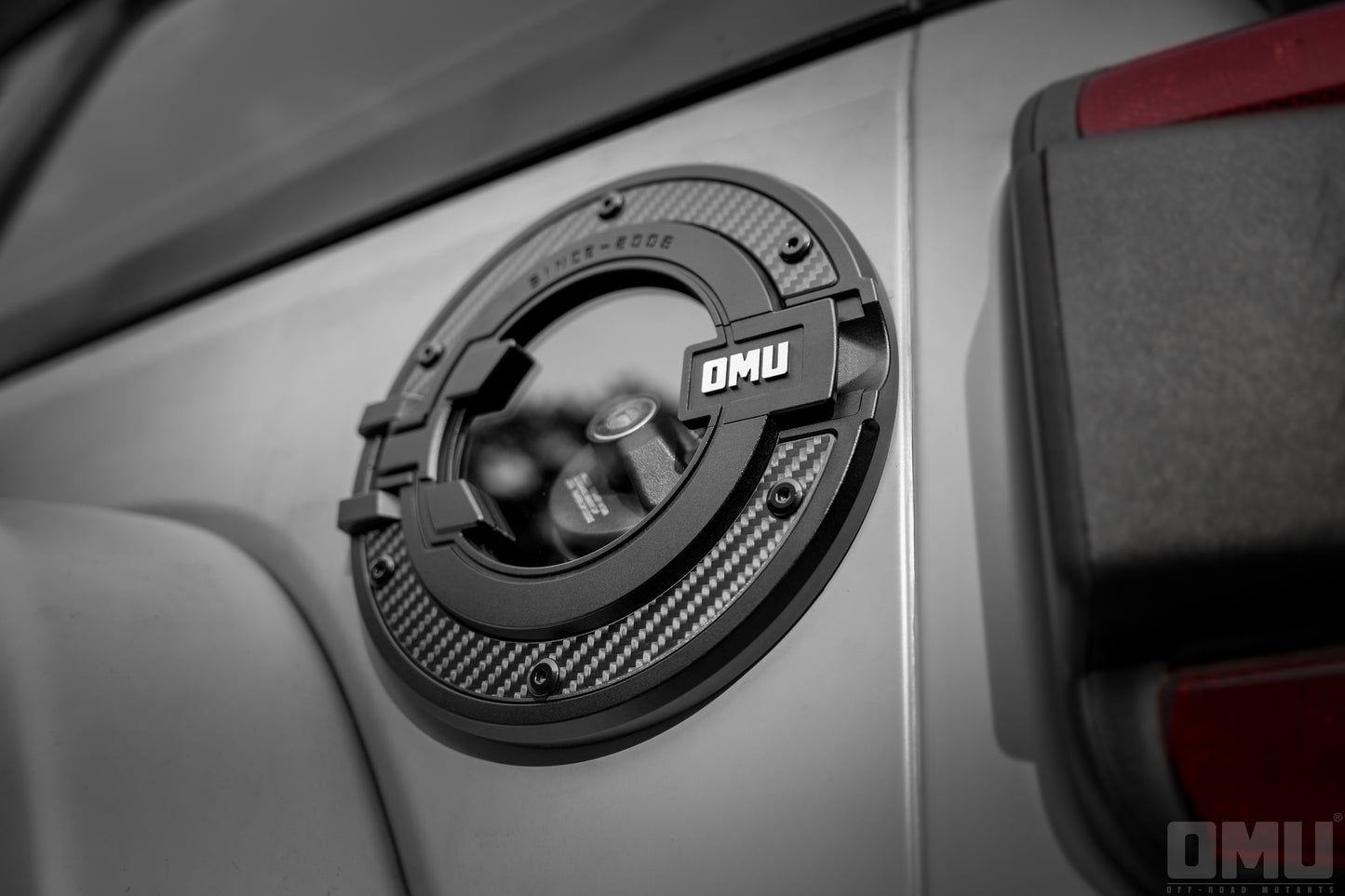 OMU Genesis Series Aluminum Transparent Space Capsule Gas Tank Cover For Jeep Wrangler JK/JL