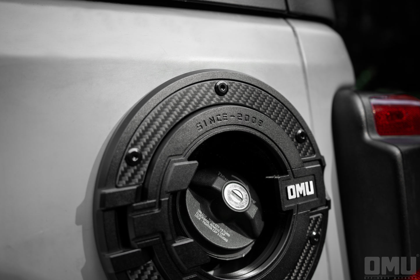OMU Genesis Series Aluminum Transparent Space Capsule Gas Tank Cover For Jeep Wrangler JK/JL