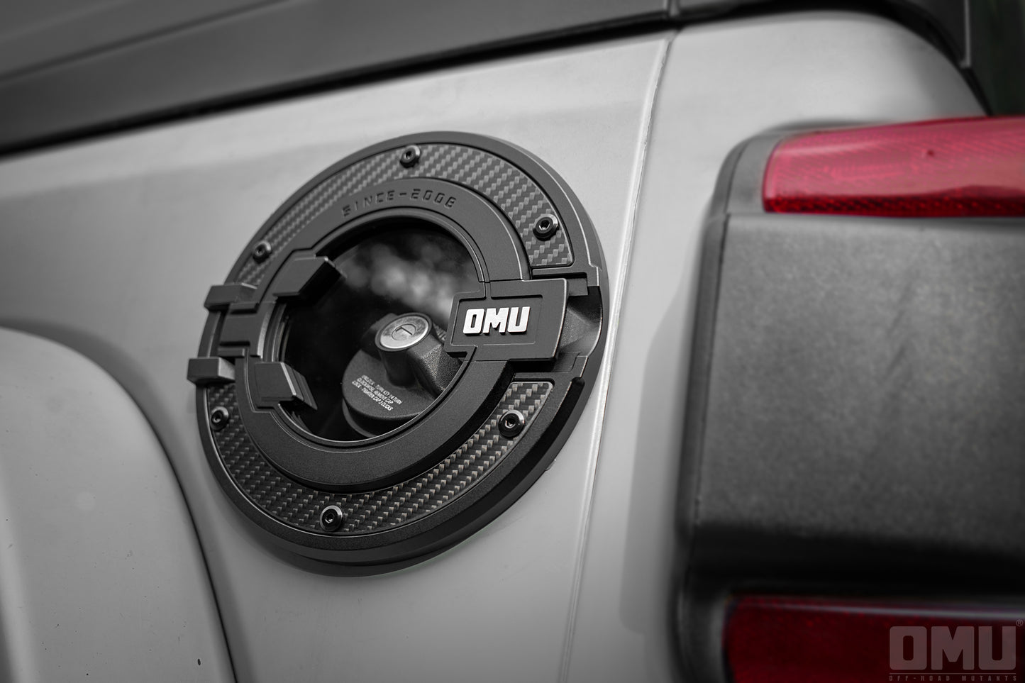 OMU Genesis Series Aluminum Transparent Space Capsule Gas Tank Cover For Jeep Wrangler JK/JL