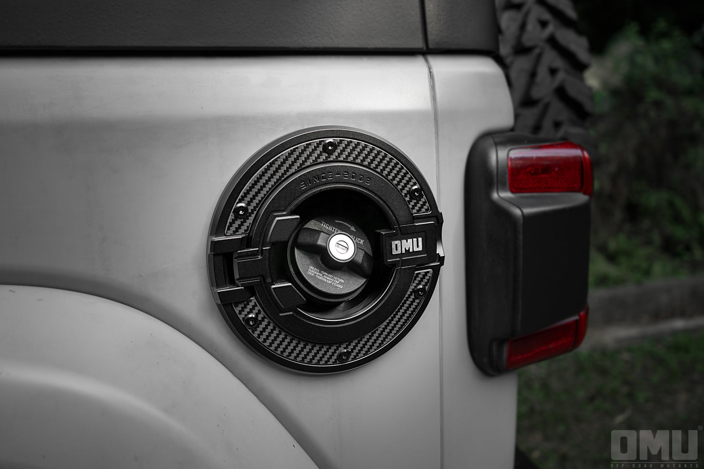 OMU Genesis Series Aluminum Transparent Space Capsule Gas Tank Cover For Jeep Wrangler JK/JL