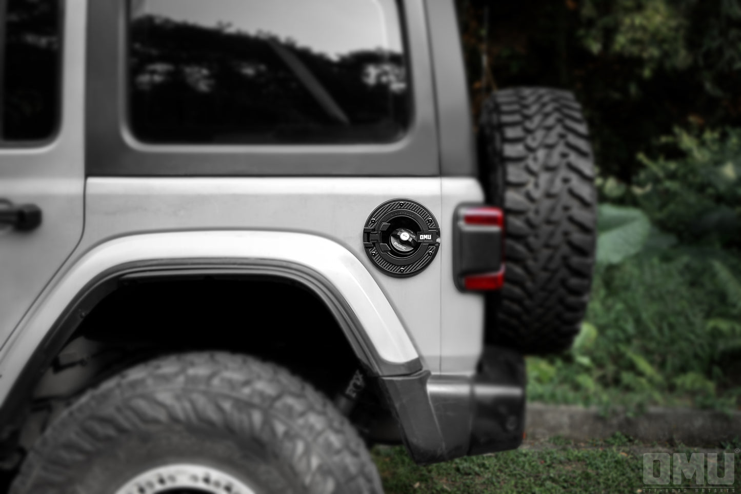 OMU Genesis Series Aluminum Transparent Space Capsule Gas Tank Cover For Jeep Wrangler JK/JL
