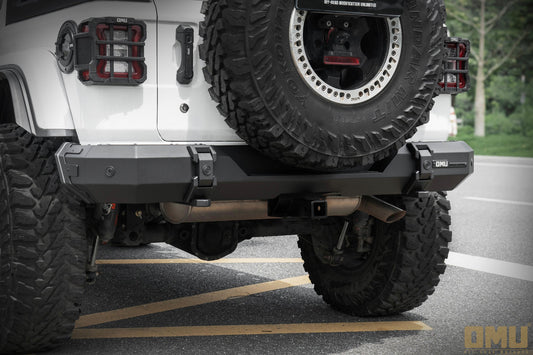 OMU Genesis Series Aluminum Rear Bumper For Jeep Wrangler JL