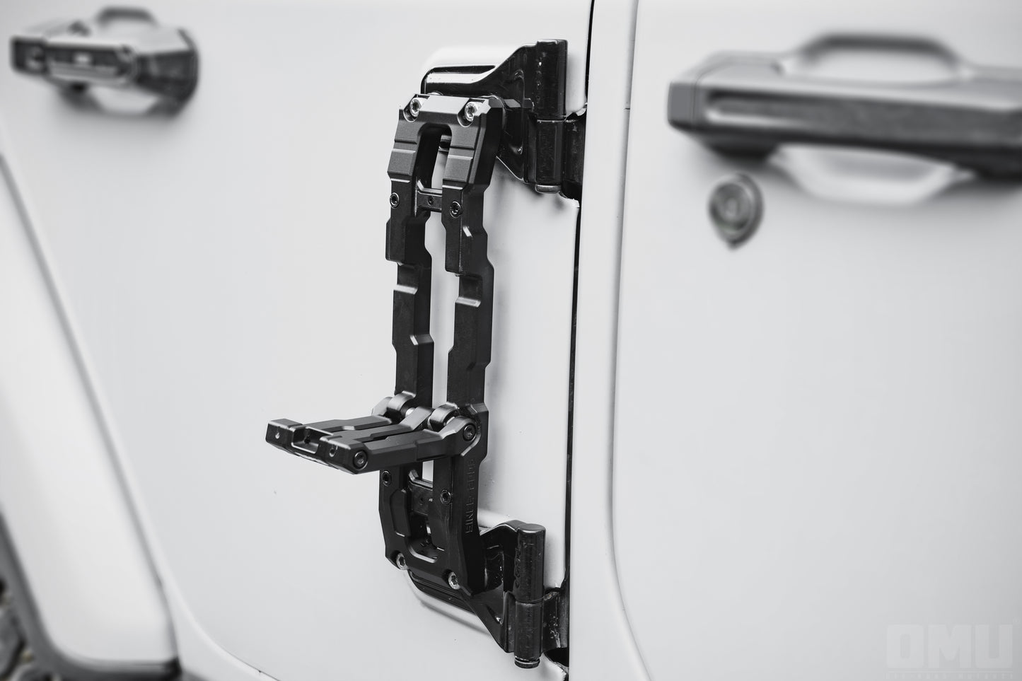 OMU  Genesis Series Door Hinge Step Aluminum Folding Foot Pedal for Jeep Wrangler JK JL JT