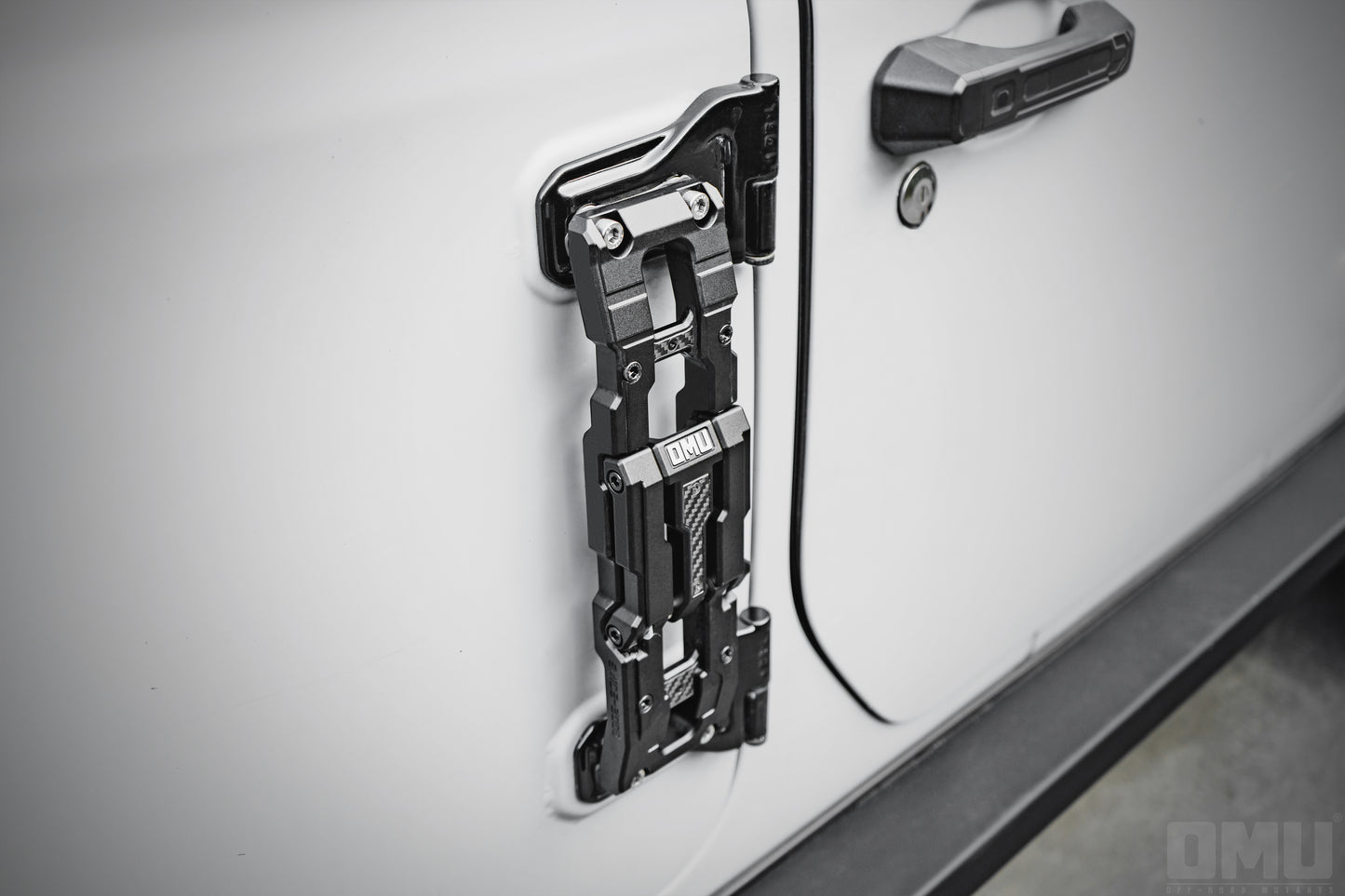 OMU  Genesis Series Door Hinge Step Aluminum Folding Foot Pedal for Jeep Wrangler JK JL JT