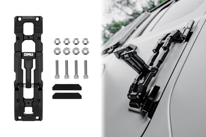 OMU  Genesis Series Door Hinge Step Aluminum Folding Foot Pedal for Jeep Wrangler JK JL JT