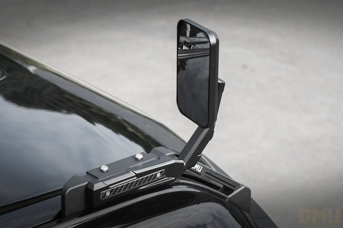 OMU Genesis Series Aluminum Hood Side Auxiliary Mirror Fender Mirror For Ford Bronco