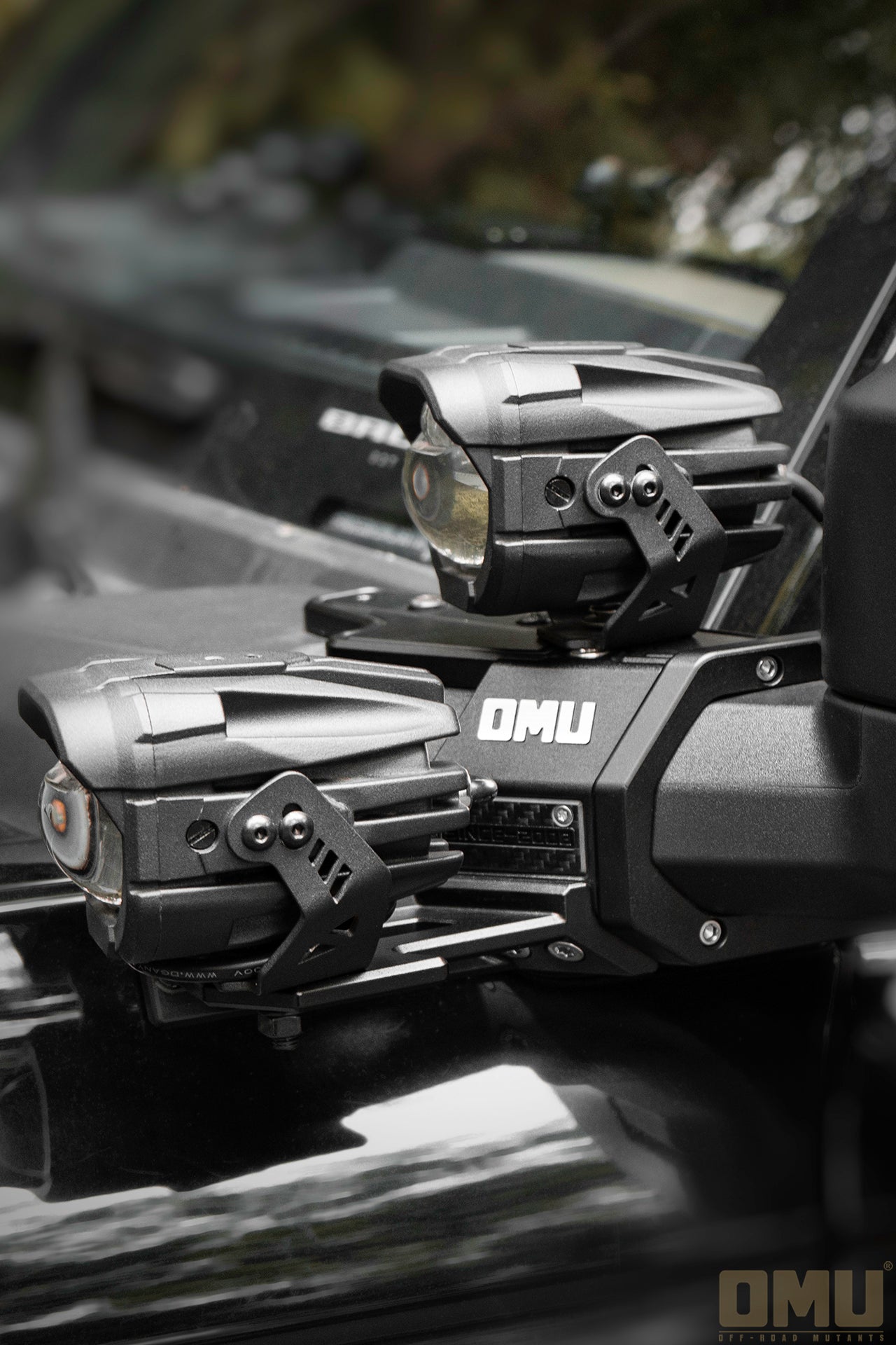 OMU Genesis Series Aluminum A-Pillar Light System Mount For Ford Bronco