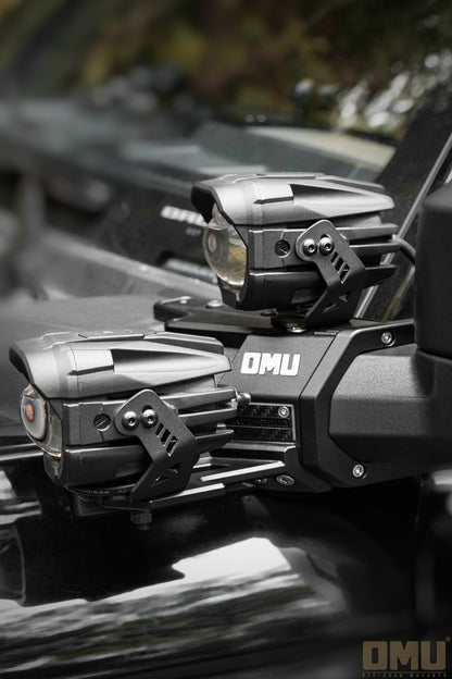 OMU Genesis Series Aluminum A-Pillar Light System Mount For Ford Bronco