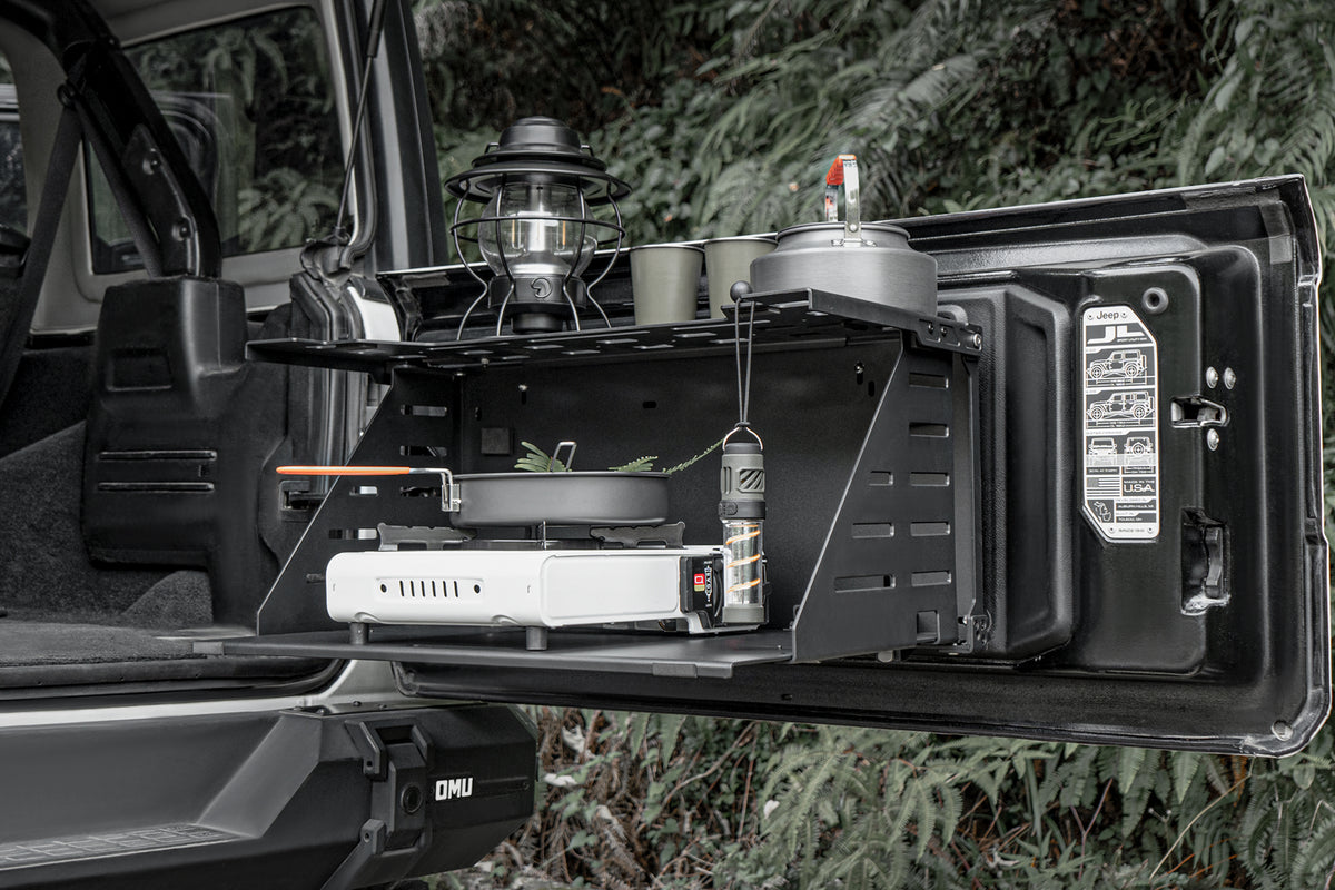 OMU Genesis Series Tailgate Multi-Function Platform For Jeep Wrangler JL