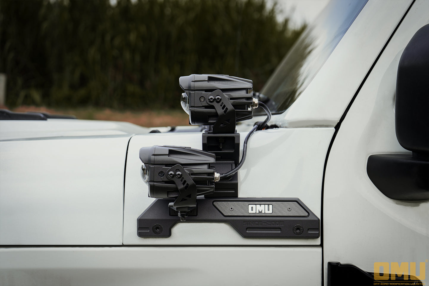 OMU Genesis Series A-Pillar Light System Mount For Jeep Wrangler Rubicon 392 JL & JT Sand Runner JT Mojave