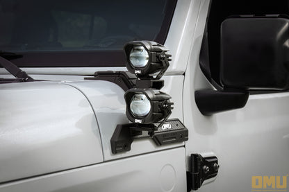 OMU Genesis Series A-Pillar Light System Mount For Jeep Wrangler Rubicon 392 JL & JT Sand Runner JT Mojave