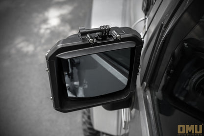 【Presale】OMU Genesis Series Aluminum Rearview Mirror Rain Shield Frame For Jeep Wrangler JK