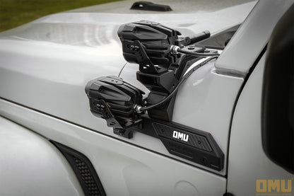 OMU Genesis Series A-Pillar Light System Mount For Jeep Wrangler Rubicon 392 JL & JT Sand Runner JT Mojave