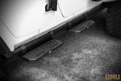 OMU Genesis Series  Running Board Side Step For Jeep Wrangler JL with Rubicon OEM side bar