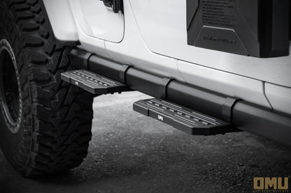 OMU Genesis Series  Running Board Side Step For Jeep Wrangler JL with Rubicon OEM side bar