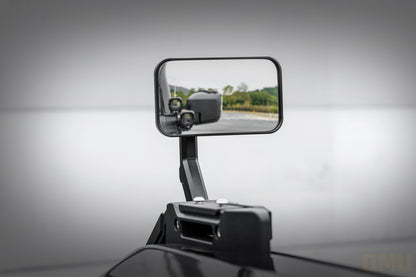 OMU Genesis Series Aluminum Hood Side Auxiliary Mirror Fender Mirror For Ford Bronco