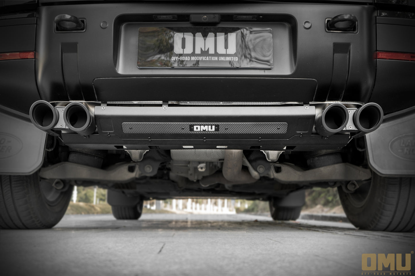 OMU Genesis Series Exhaust Tailpipe Trim Kit For New Land Rover Defender 110/130  (only 3.0L)