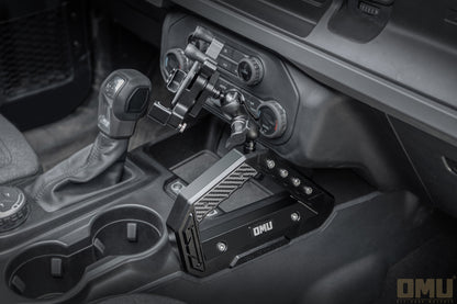OMU Genesis Series Aluminum Center Console Grab Handle With Phone Holder For Ford Bronco
