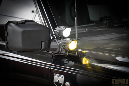 OMU Genesis Series Aluminum A-Pillar Light System Mount For Ford Bronco