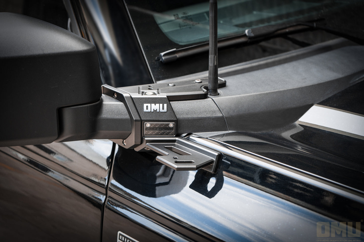 OMU Genesis Series Aluminum A-Pillar Light System Mount For Ford Bronco