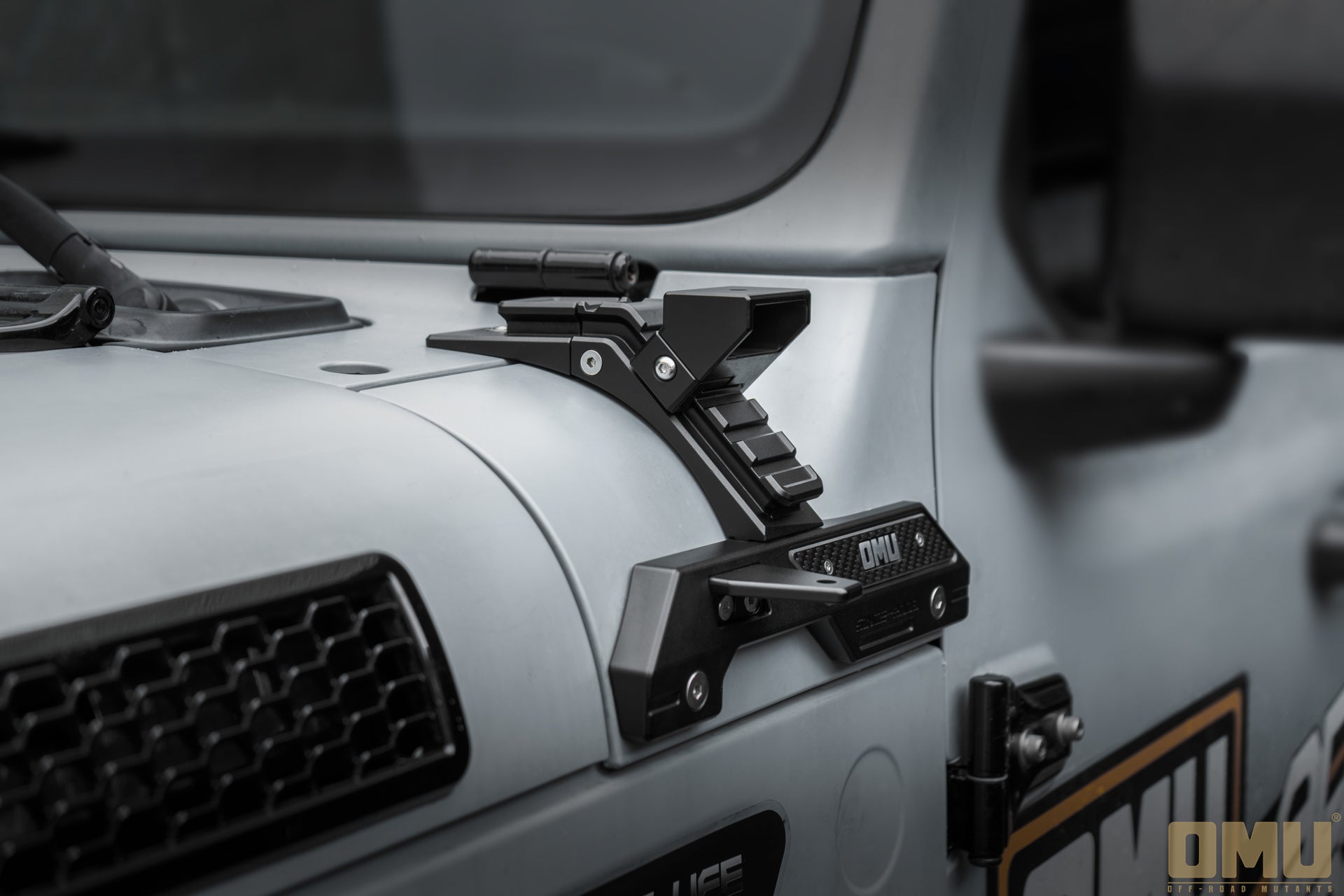 OMU Genesis Series A-Pillar Light System Mount For Jeep Wrangler