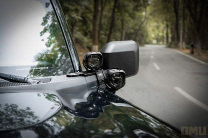 OMU Genesis Series Aluminum A-Pillar Light System Mount For Ford Bronco