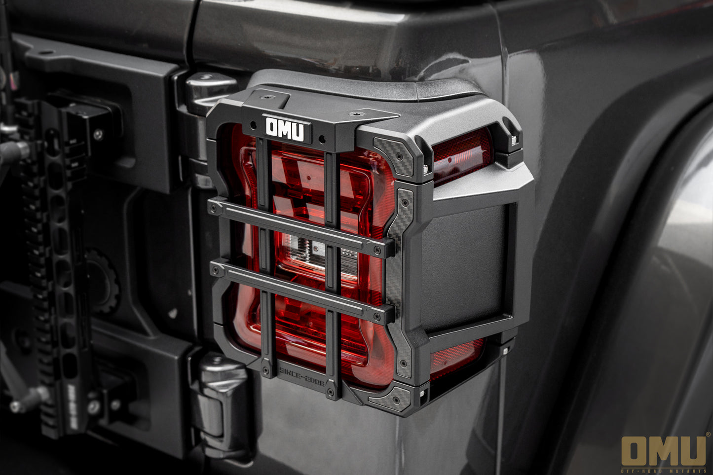OMU Genesis Series Aluminum Tail Light Cover For Jeep Wrangler JL & Rubicon X Edition