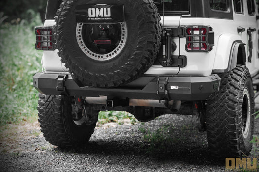 OMU Genesis Series Steel And Aluminum Rear Bumper For Jeep Wrangler JL