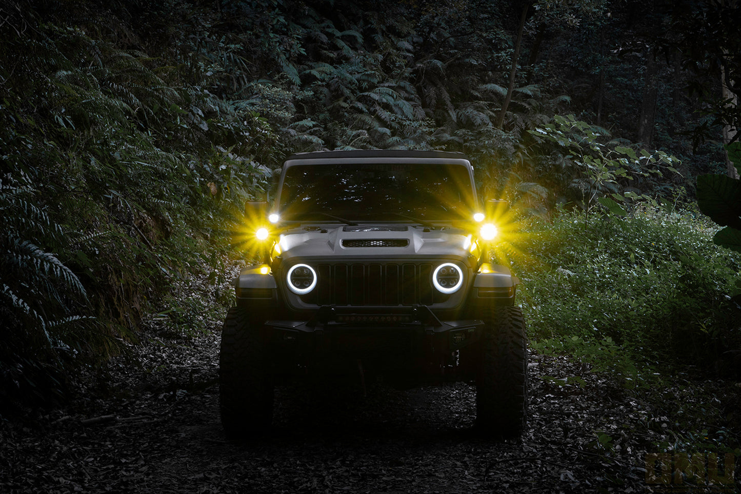 OMU Genesis Series Aluminum High Low Beam Switchable A-Pillar Spotlight For Vehicle Jeep Ford Etc