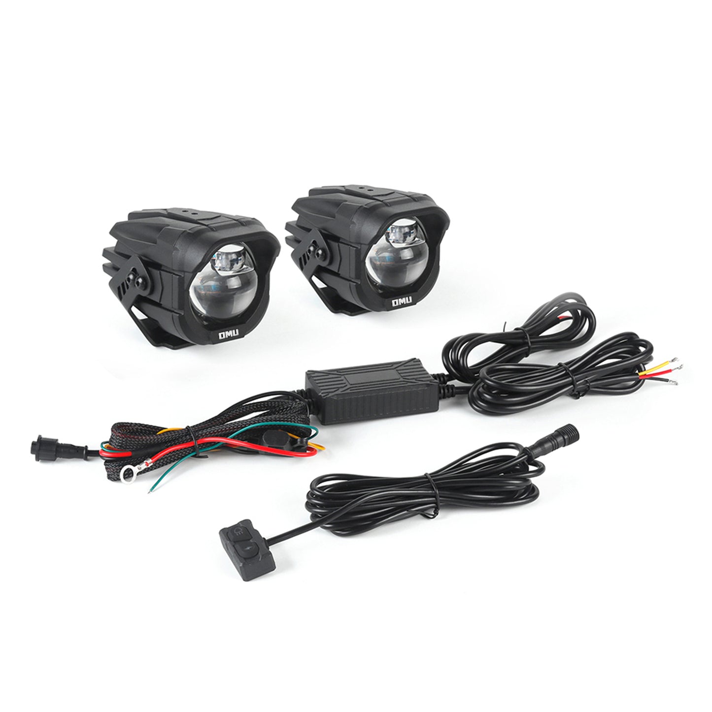 OMU Genesis Series Aluminum High Low Beam Switchable A-Pillar Spotlight For Vehicle Jeep Ford Etc