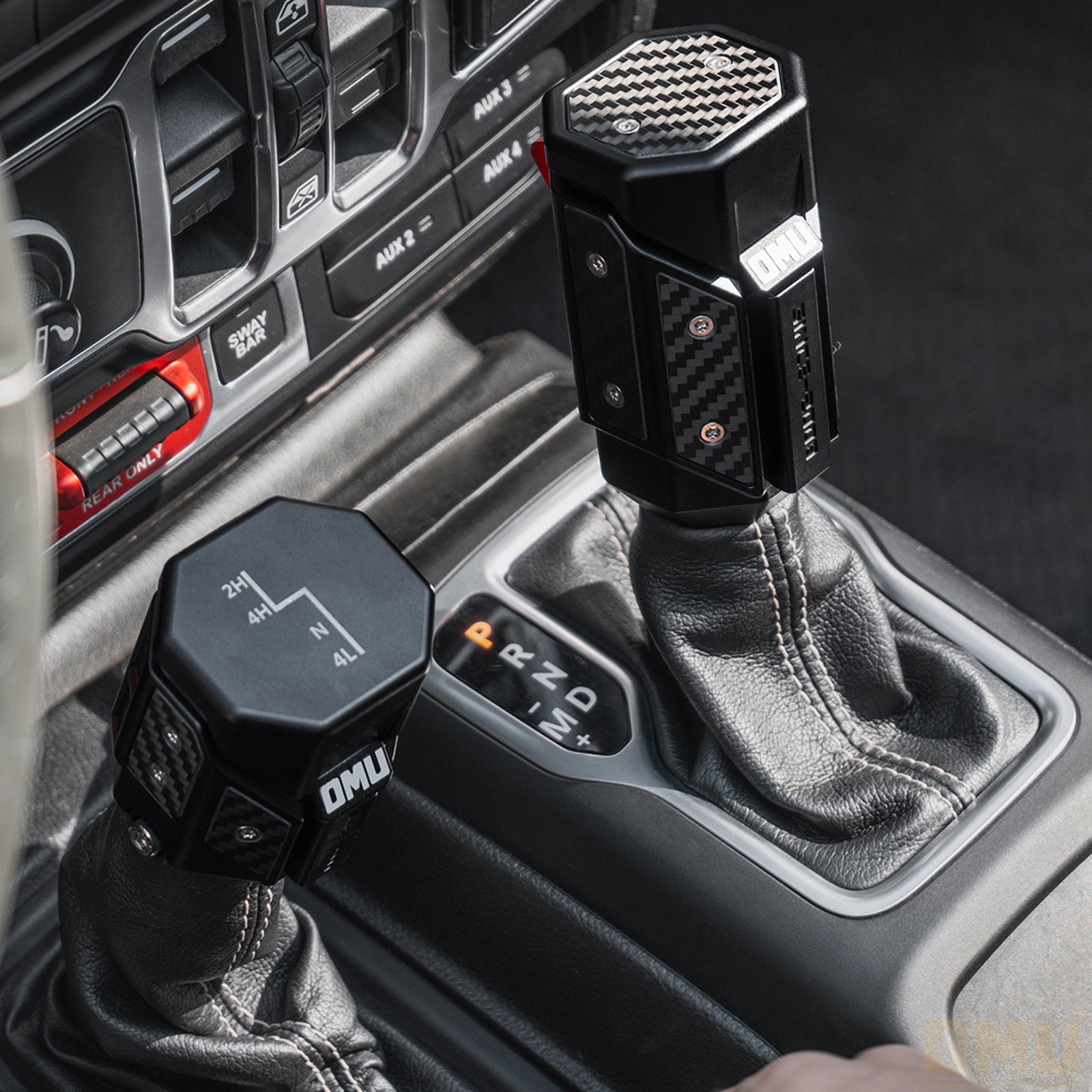 car gear shifter knob OMU Genesis Series Gear Lever Shift Knob for Jeep Wrangler JL/Gladiator JT