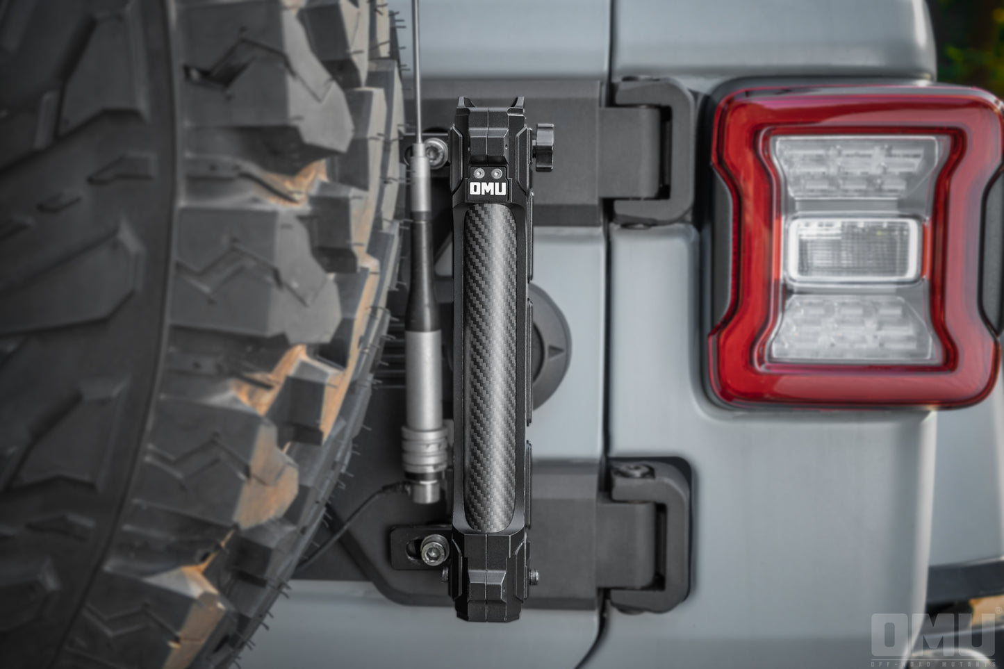OMU Aluminum Tailgate Flagpole Holder Bracket for Jeep Wrangler JK JL