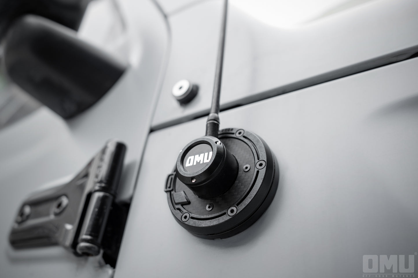 OMU Genesis Series Aluminum Antenna Base Cover For Jeep Wrangler JK JL JT