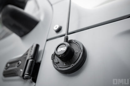 OMU Genesis Series Aluminum Antenna Base Cover For Jeep Wrangler JK JL JT