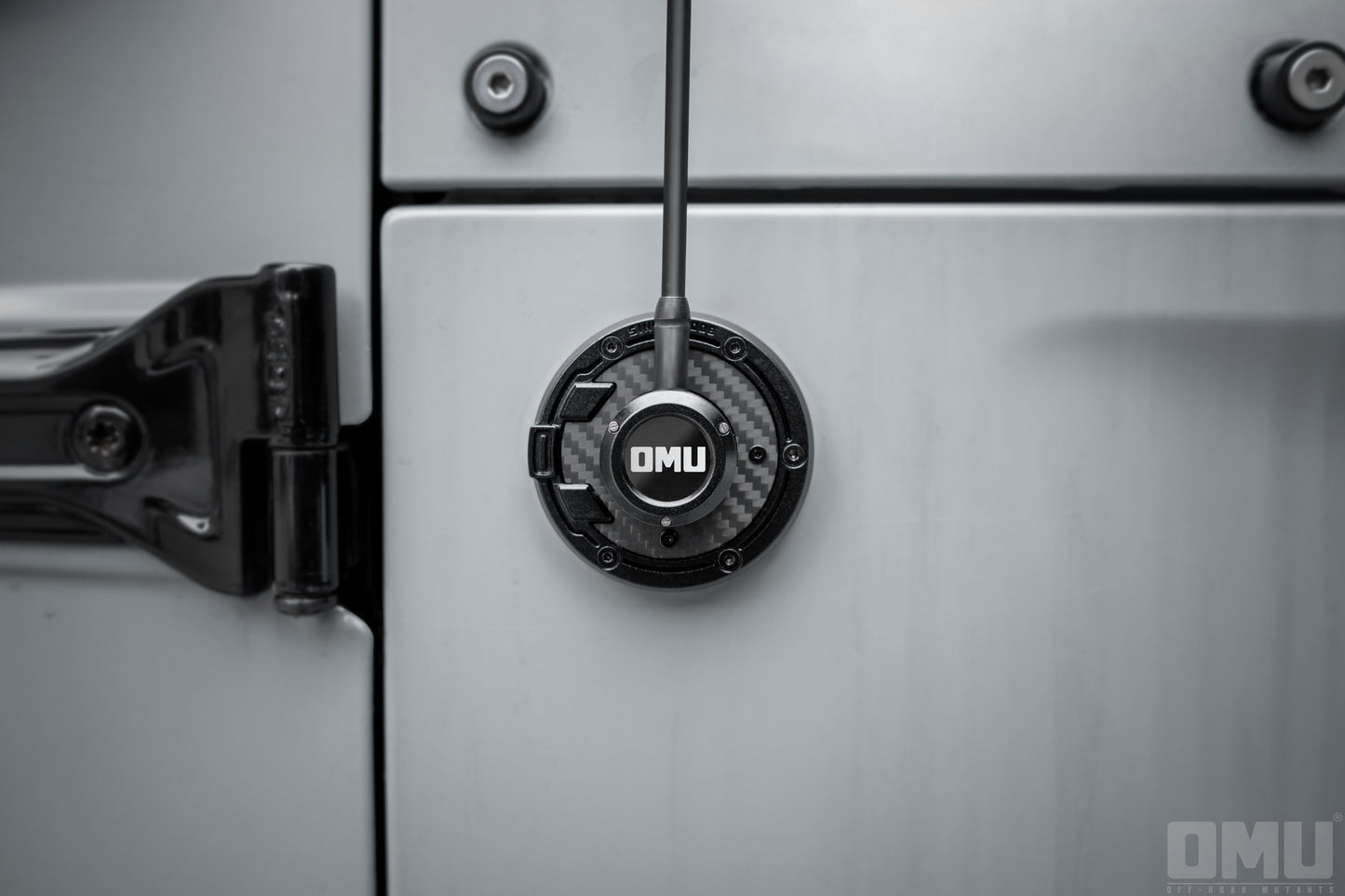 OMU Genesis Series Aluminum Antenna Base Cover For Jeep Wrangler JK JL JT