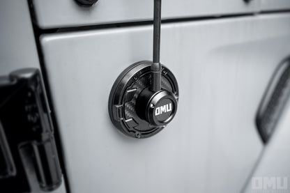 OMU Genesis Series Aluminum Antenna Base Cover For Jeep Wrangler JK JL JT